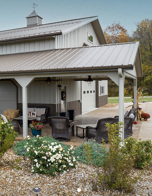 Garage with carport